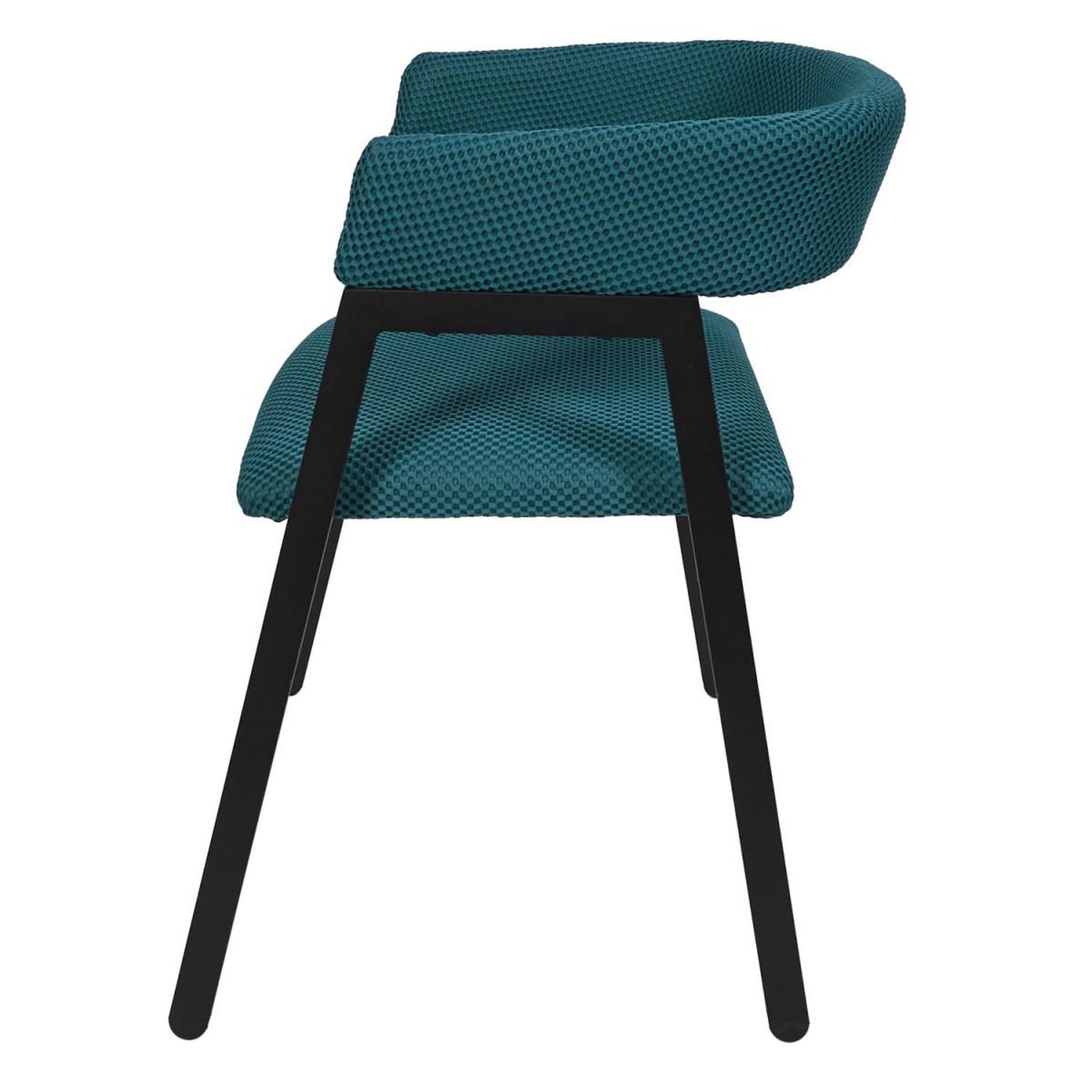 Voir la diapositive 5 : The Home Deco Factory Lot de 2 chaises design  atome  74cm bleu