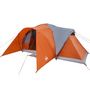 Voir la diapositive 4 : VIDAXL Tente familiale a dome 6 personnes gris et orange impermeable