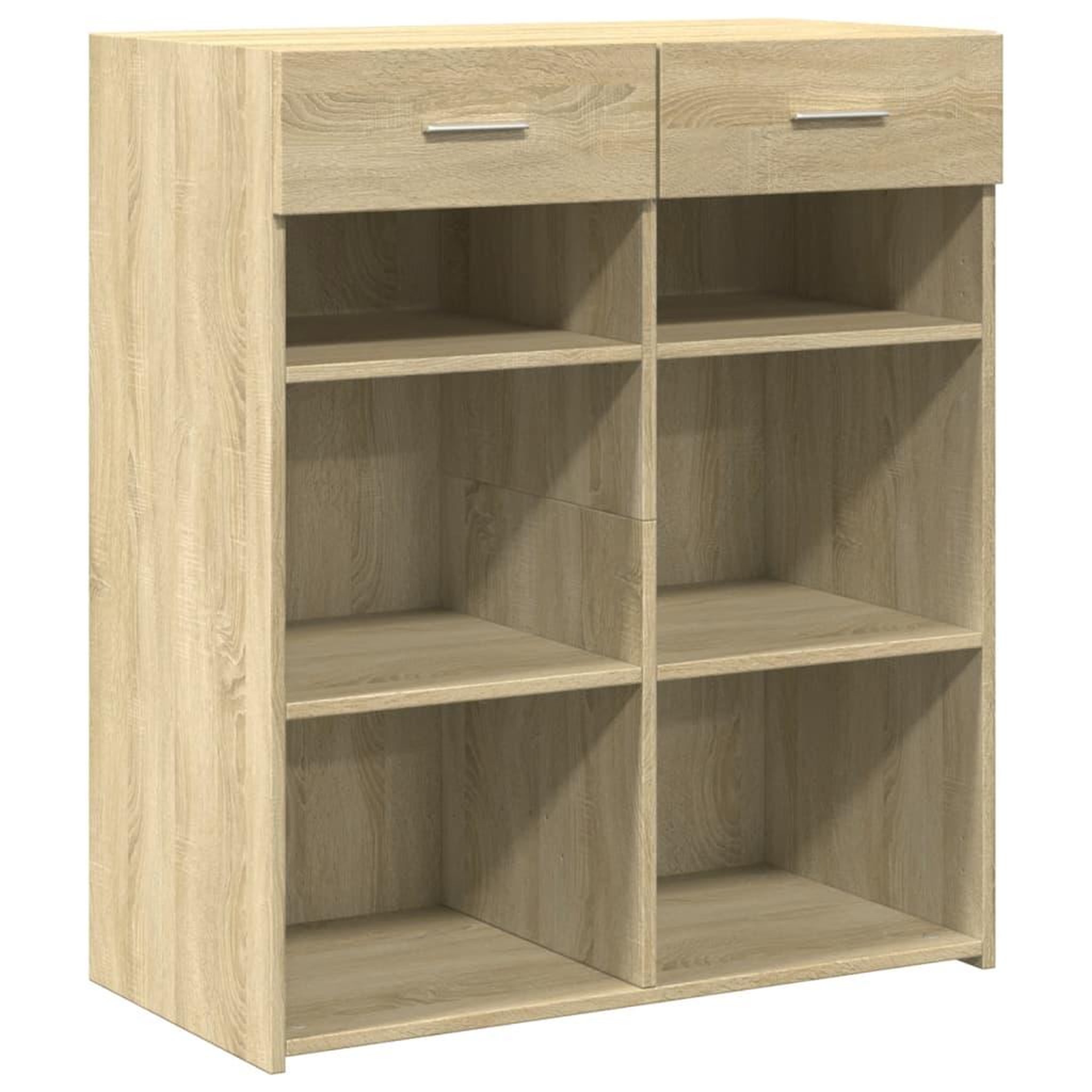 Voir la diapositive 2 : VIDAXL Buffet chene sonoma 80x42,5x93 cm bois d'ingenierie