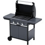 Voir la diapositive 2 : CAMPINGAZ Barbecue gaz SELECT 3 LX PLUS noir 3 brûleurs sur chariot, 62.5x40 cm