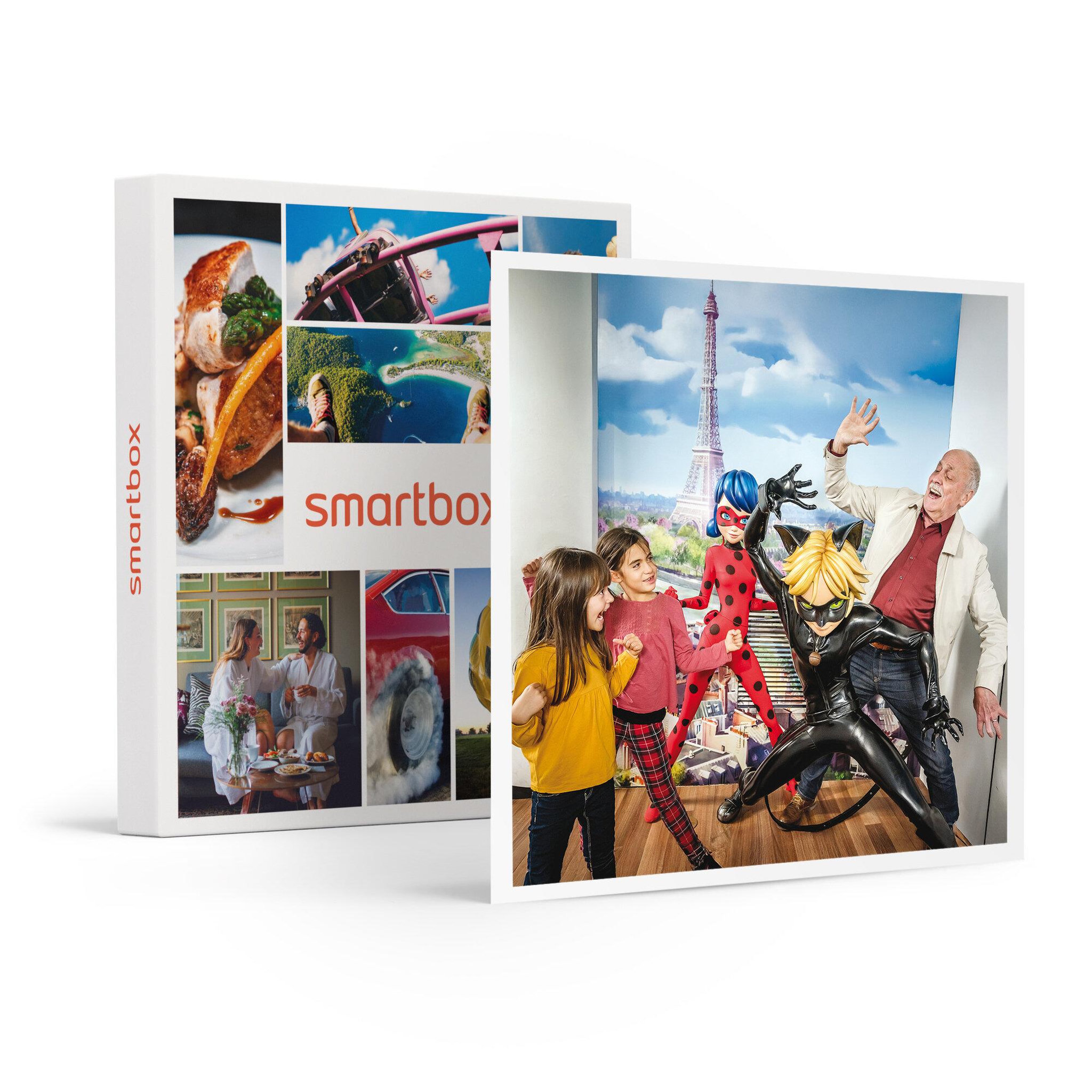 Smartbox Visite captivante en famille à Paris en 2026 : 1 entrée adulte et 2 entrées enfant au musée Grévin - Coffret Cadeau Multi-thèmes