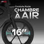Voir la diapositive 4 : URBANGLIDE Draisienne Électrique Adulte E-bike 160 – Moteur 1100W - Autonomie Jusqu'a 25 km - Pneu 16  Gonflable - Batterie 42V/6Ah - Poids 18Kg