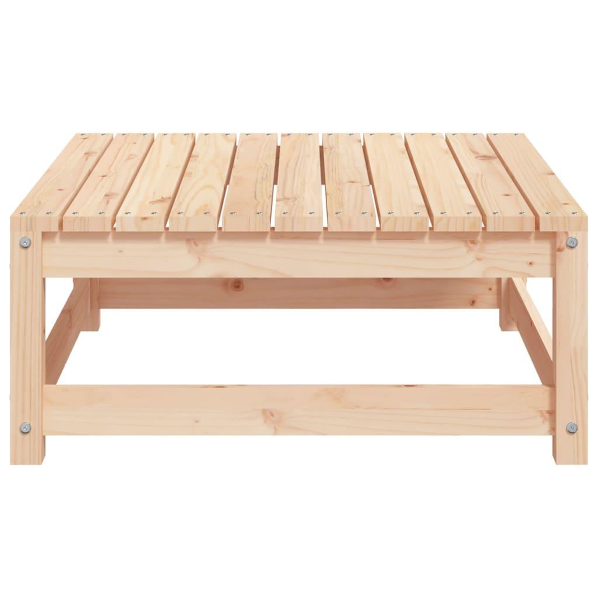 Voir la diapositive 5 : VIDAXL Repose-pied de jardin 70x70x30 cm bois de pin massif