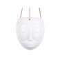PRESENT TIME Cache-pot design suspendu Mask - H. 21 cm - Blanc