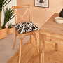 Voir la diapositive 4 : ATMOSPHERA Galette de Chaise  Twisted Lime  38x38cm Noir & Blanc