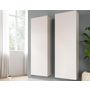 Voir la diapositive 1 : BEST MOBILIER Ethan - 2 armoires murales - blanc - 110 cm