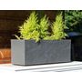 Voir la diapositive 2 : Eda Balconnière rectangulaire Volcania Up effet pierre 25 L Gris Galet - Eda