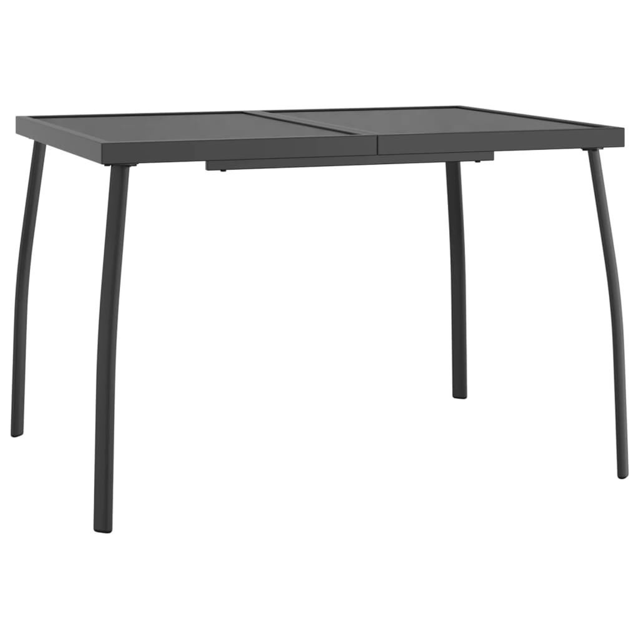 Voir la diapositive 2 : VIDAXL Table de jardin anthracite 110x80x72 cm Treillis d'acier