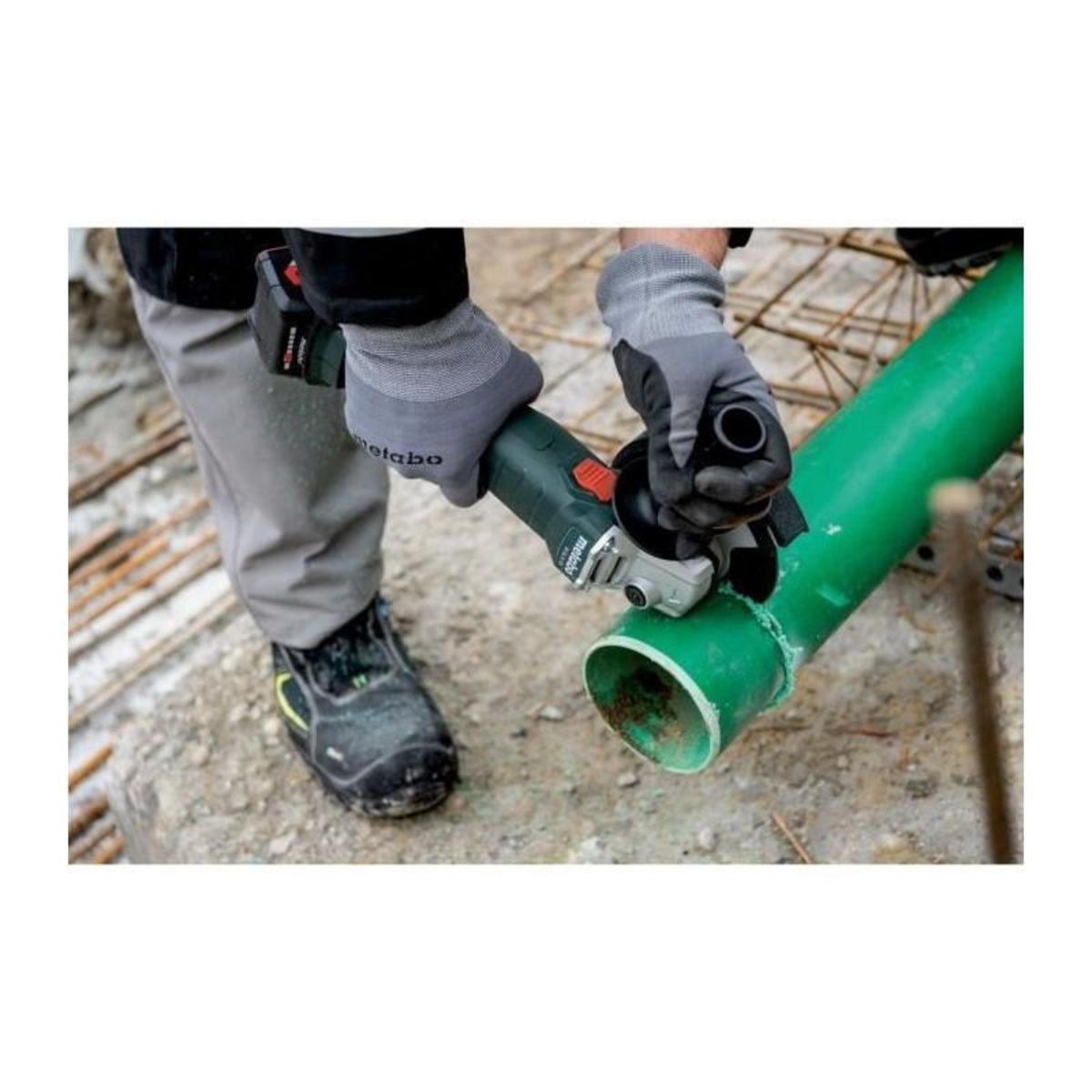 METABO Meuleuse d'angle sans fil - METABO - W 18 L 9-125 - 18 V - MetaBOX 165 L