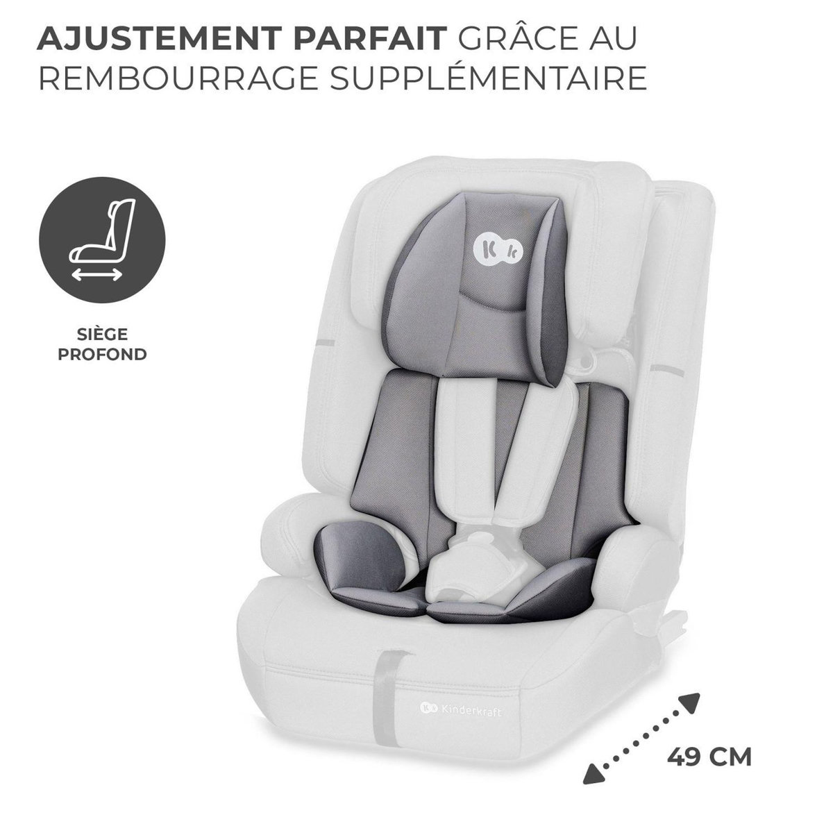 KINDERKRAFT Siège auto Safety Fix 2 i-Size 76-150 cm