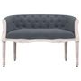 Voir la diapositive 3 : VIDAXL Banc Gris fonce 98x56x69 cm Velours