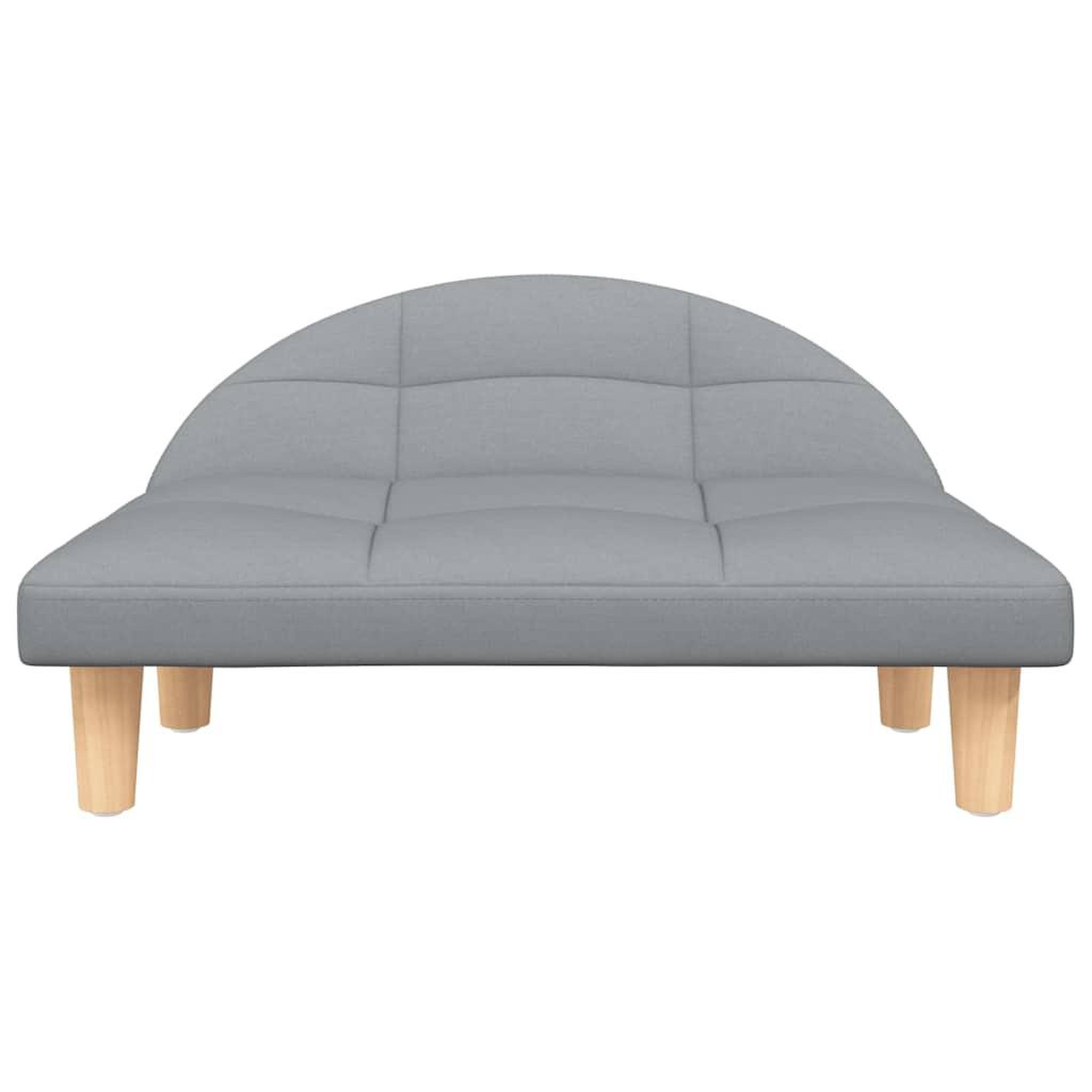 Voir la diapositive 3 : VIDAXL Lit pour chien gris clair 70x52x30 cm tissu