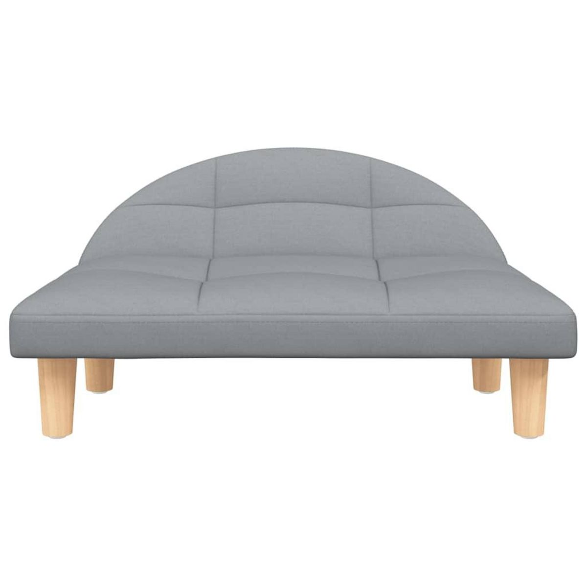 VIDAXL Lit pour chien gris clair 70x52x30 cm tissu