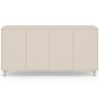 Voir la diapositive 3 : ID MARKET Buffet 160 cm BERTILLE 4 portes bois coloris beige