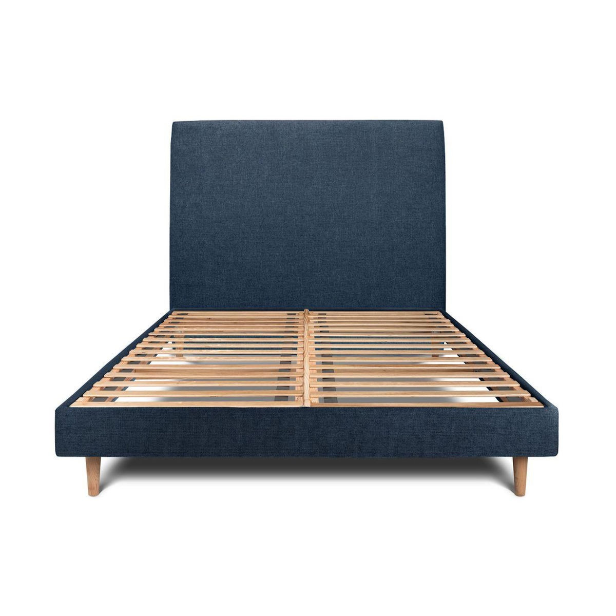 Sommeil de Plomb Lit avec tête de lit tapissier tissu et sommier kit - Hauteur totale : 29cm