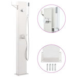 VIDAXL Robinet de douche de jardin 110 cm Acier inoxydable