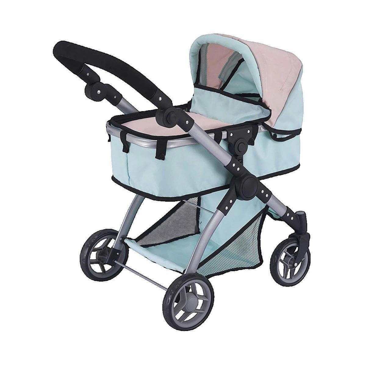 APPLE Ensemble de poussette Apple 2 en 1 pour poupée colorée