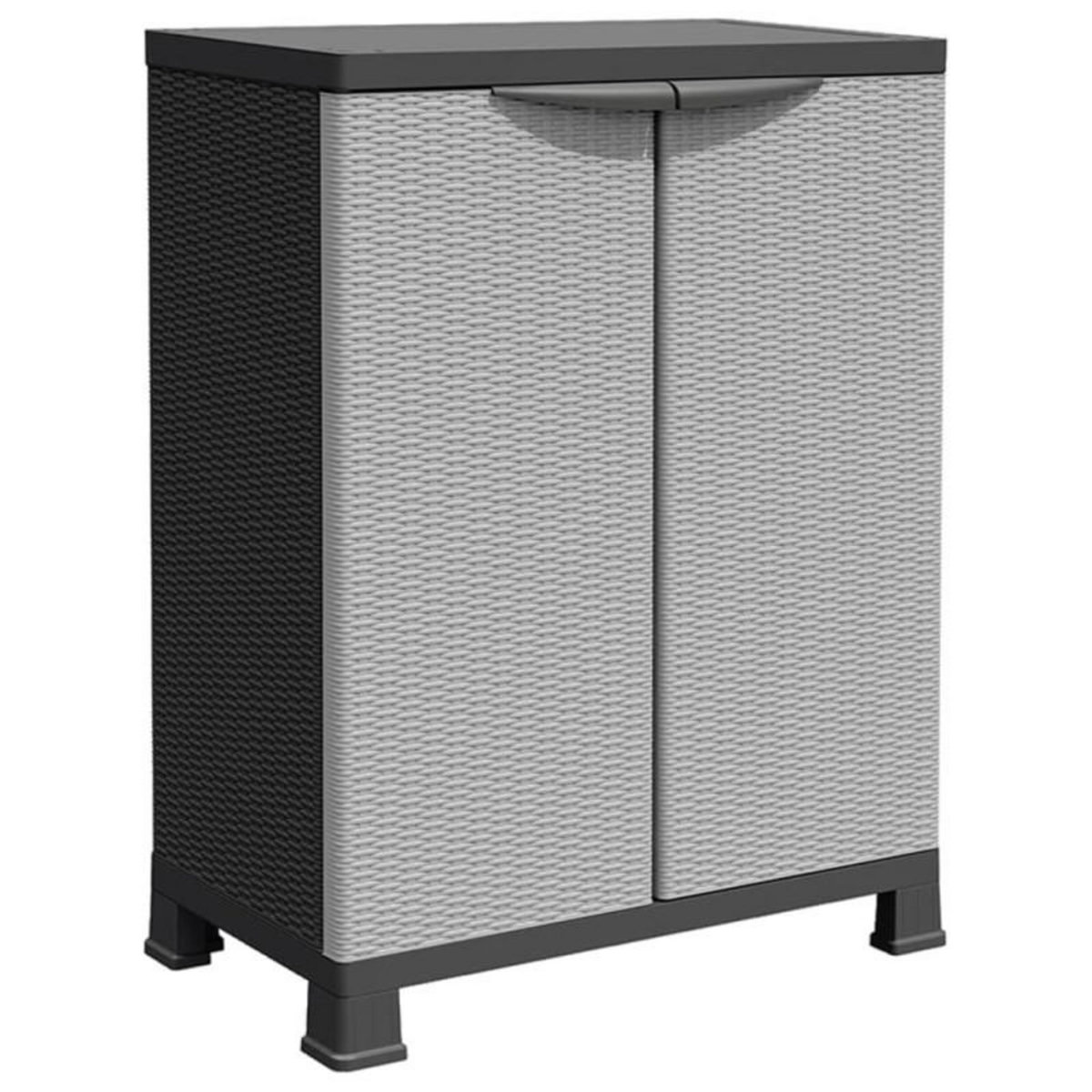 VIDAXL Armoire en plastique 68x39x92 cm Design de rotin