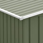 Voir la diapositive 4 : OUTSUNNY Abri de jardin - remise pour outils - cabanon double porte coulissante - fondation incluse - dim. 277L x 191l x 192H cm - tôle d'acier ondulée vert clair