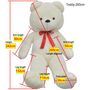 Voir la diapositive 5 : VIDAXL Ours en peluche Blanc 242 cm