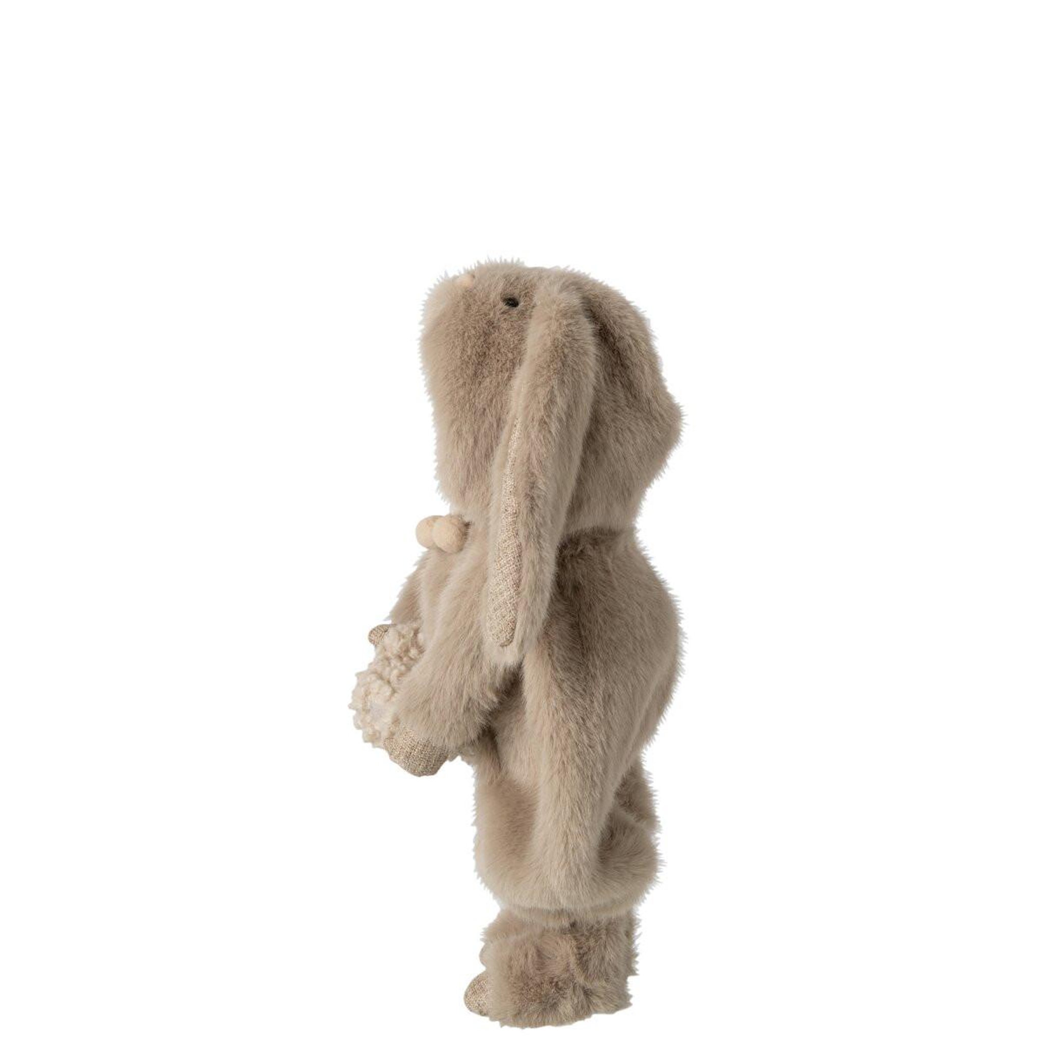 Voir la diapositive 2 : J-LINE Statuette enfant en lapin  laszlo  47cm marron