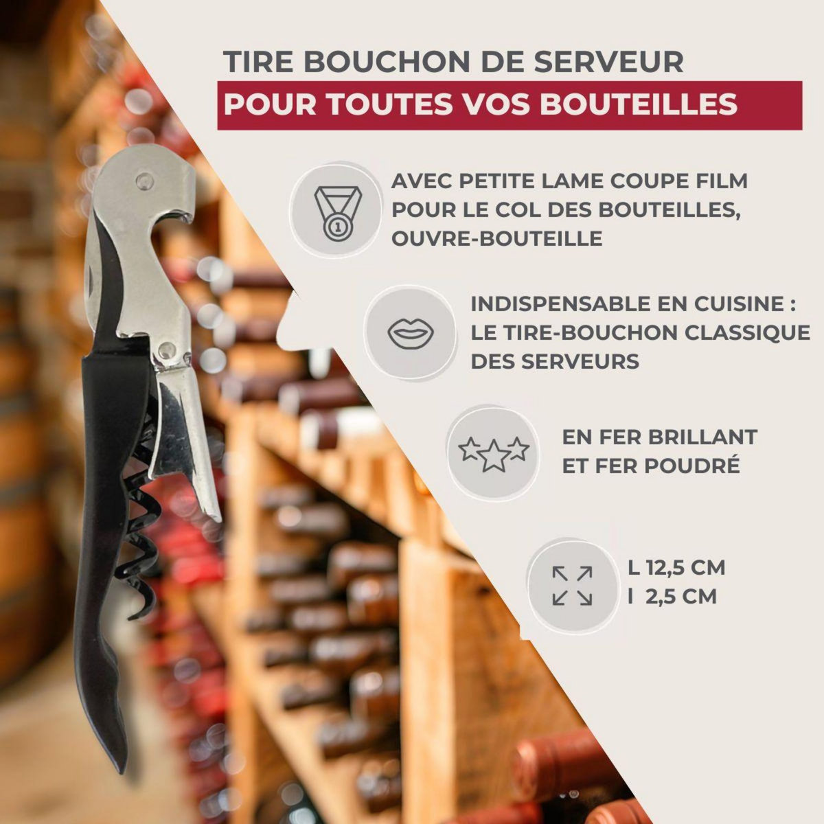 Fackelmann Tire-bouchon limonadier Fackelmann Bar Concept