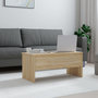 Voir la diapositive 3 : VIDAXL Table basse chene sonoma 102x50,5x46,5 cm bois d'ingenierie