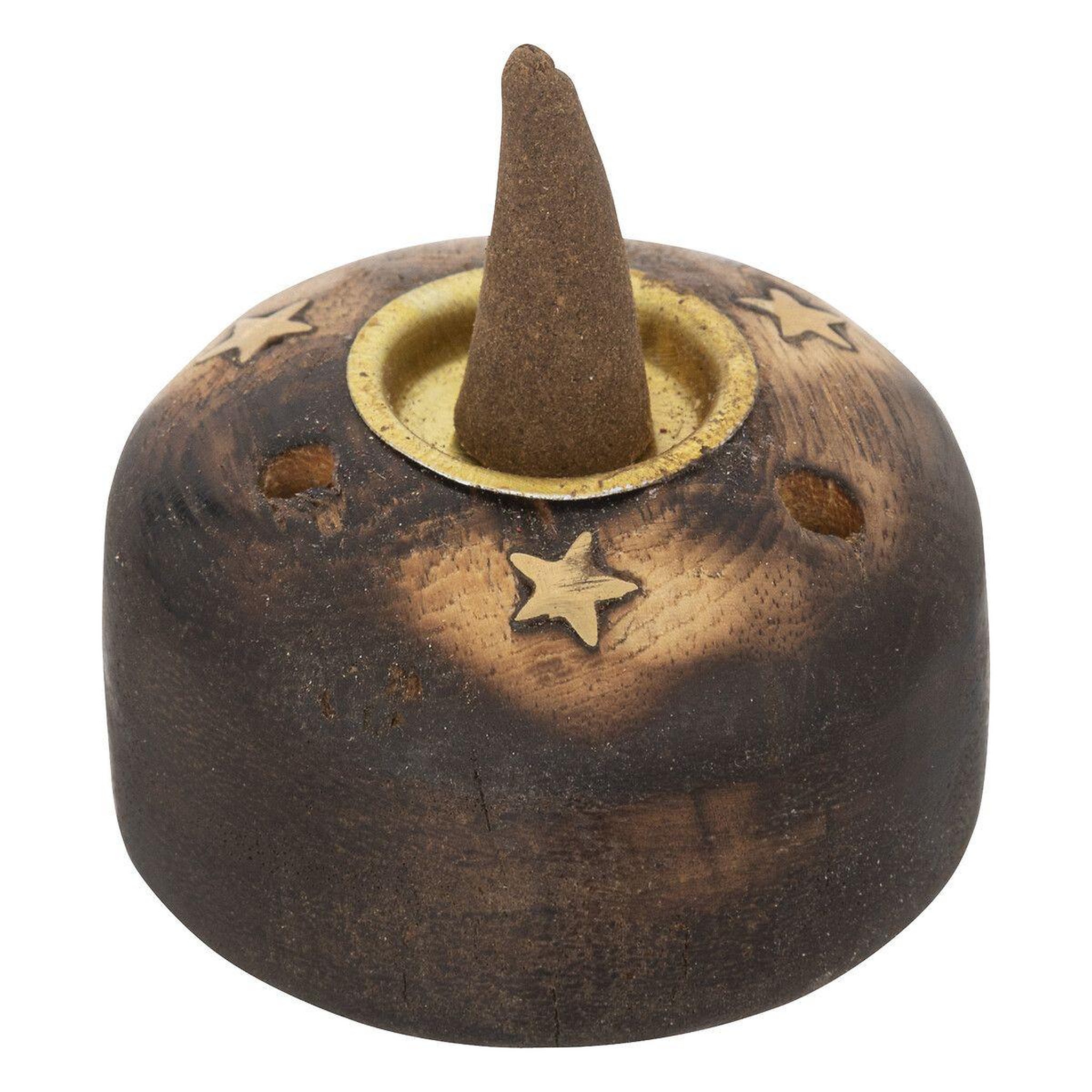 Voir la diapositive 4 : ATMOSPHERA Coffret d'encens en bois  taly  25cm marron