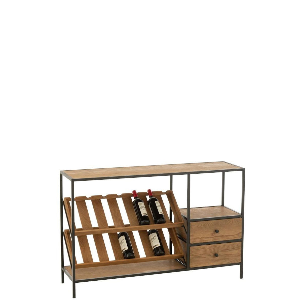 Paris Prix Meuble de Bar 14 Bouteilles  Wine  120cm Naturel