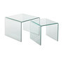 Voir la diapositive 1 : Paris Prix Lot de 2 Tables Gigognes  Veria  65cm Transparent