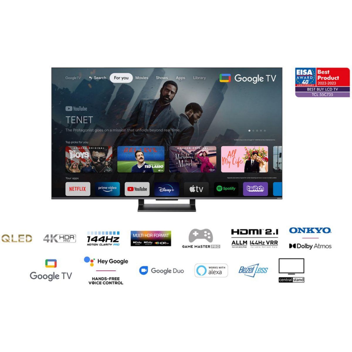 TCL TV QLED 55C735