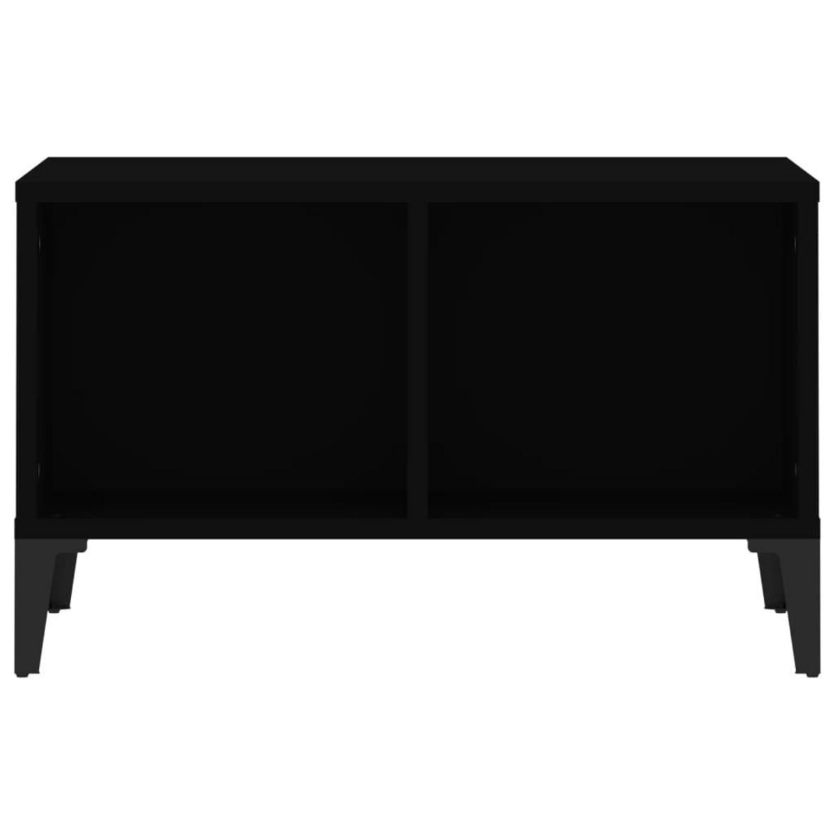 VIDAXL Table basse Noir 60x50x36,5 cm Bois d'ingenierie