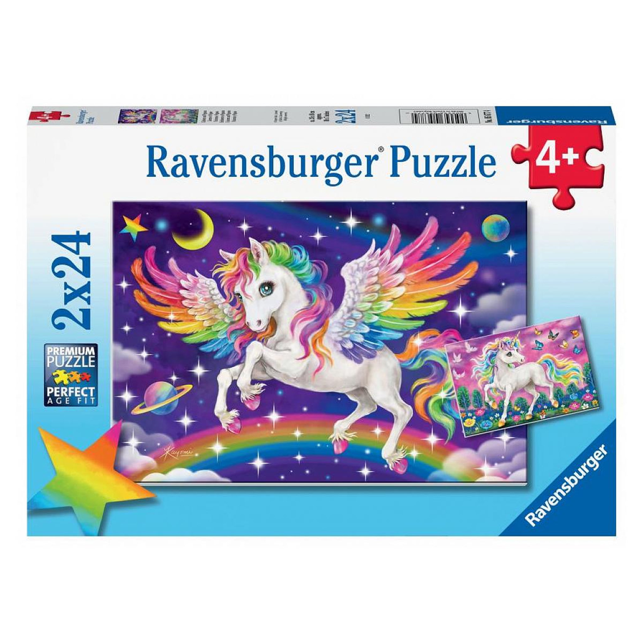 RAVENSBURGER Puzzles 2x24 p - licorne et pegase