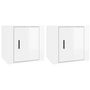 Voir la diapositive 2 : VIDAXL Tables de chevet 2 pcs Blanc brillant 50x39x47 cm