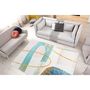 Voir la diapositive 3 : Paris Prix Tapis Tissé à Poils Plats  Picassa IV  Multicolore