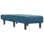 Voir la diapositive 3 : VIDAXL Chaise longue bleu velours