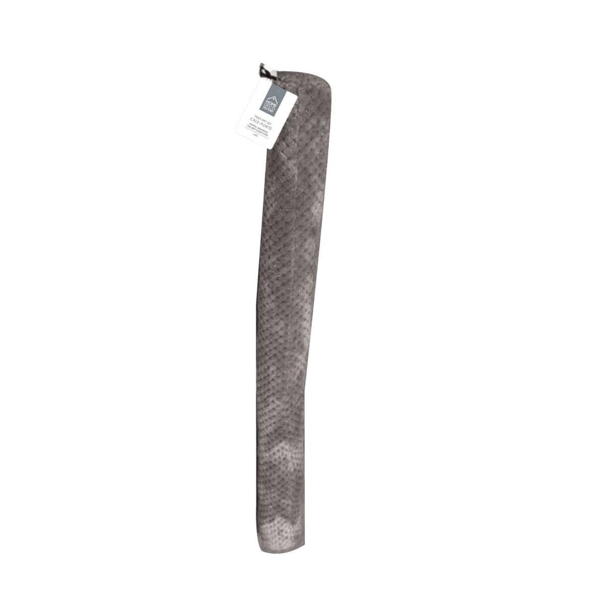 Voir la diapositive 3 : The Home Deco Factory Boudin bas de porte  nid d'abeille  80cm gris foncé