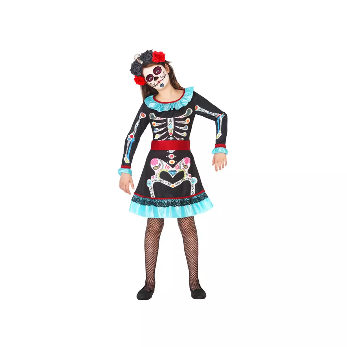 ATOSA Costume - Dia De Los Muertos - Fille - 3/4 ans (96 à 104 cm)