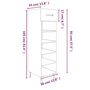 Voir la diapositive 6 : VIDAXL Armoire a chaussures blanc 30x35x105 cm bois d'ingenierie