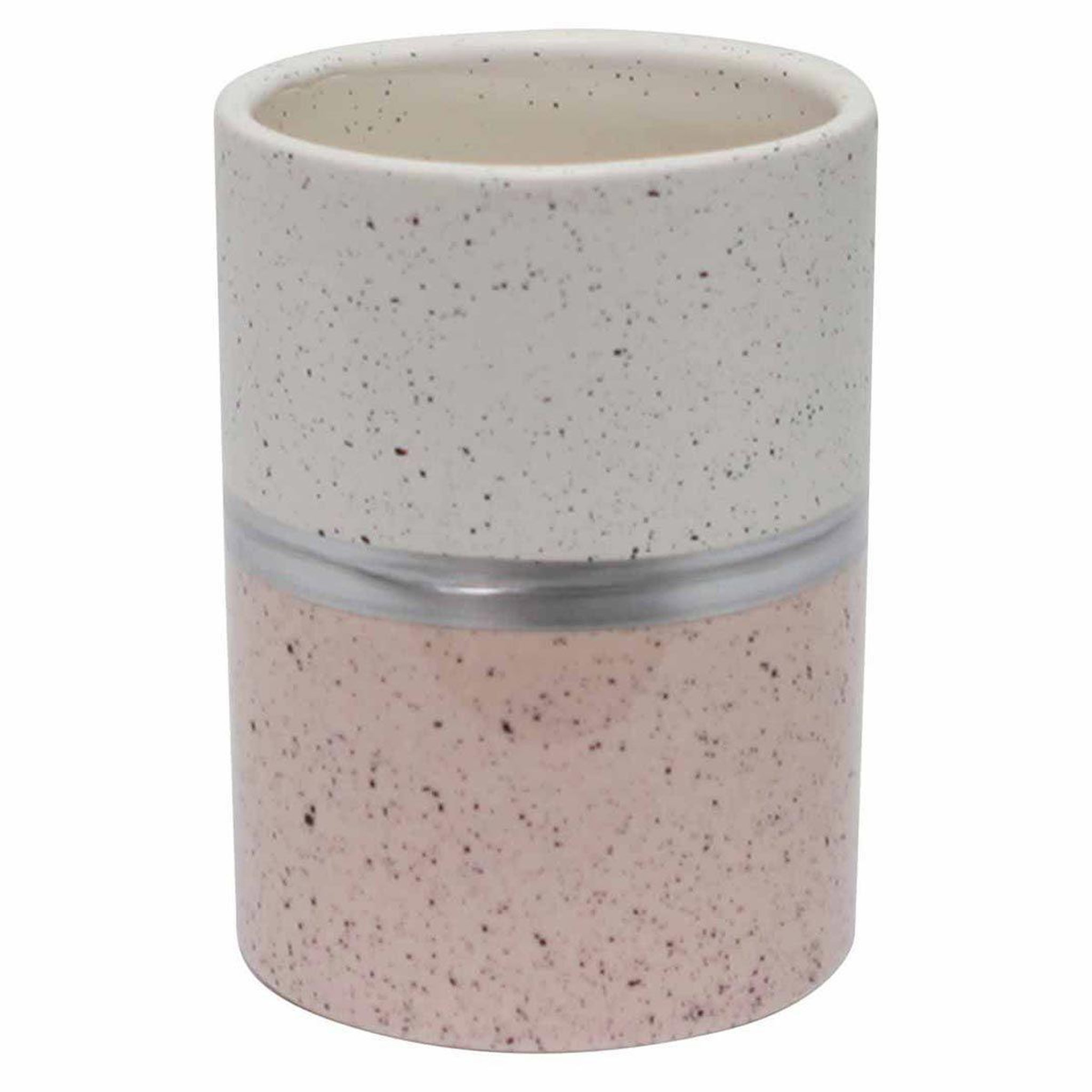 Douceur d'Intérieur Gobelet salle de bain design  skyline  10cm rose