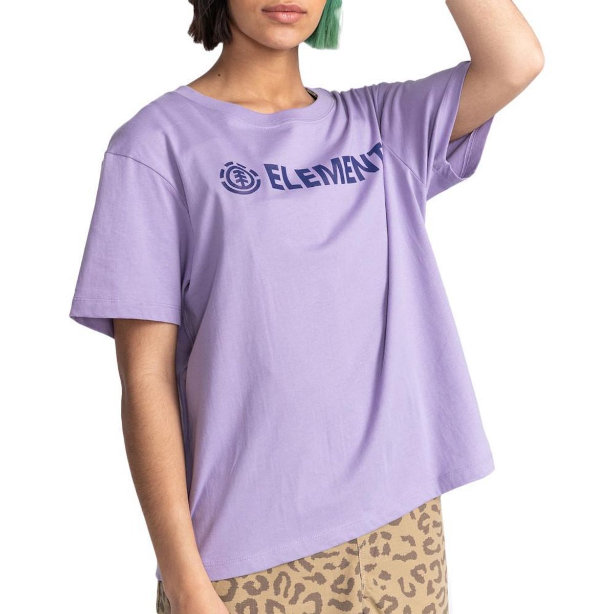 ELEMENT T shirt Mauve Femme Element Logo  s W