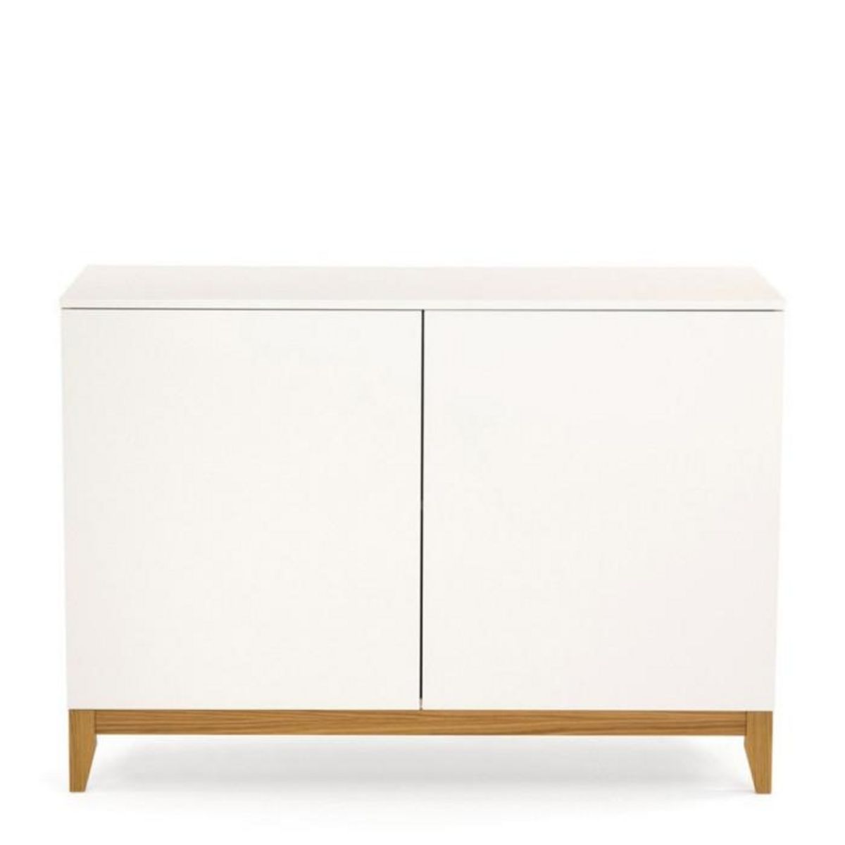 Paris Prix Buffet 2 Portes  Blanco  120cm Blanc & Chêne