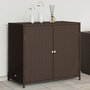 Voir la diapositive 1 : VIDAXL Armoire de rangement de jardin marron 83x45x76cm résine tressée
