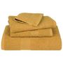 Voir la diapositive 4 : VIDAXL Serviettes de bain 2 pcs doré 100x150 cm 360 g m² 100% coton