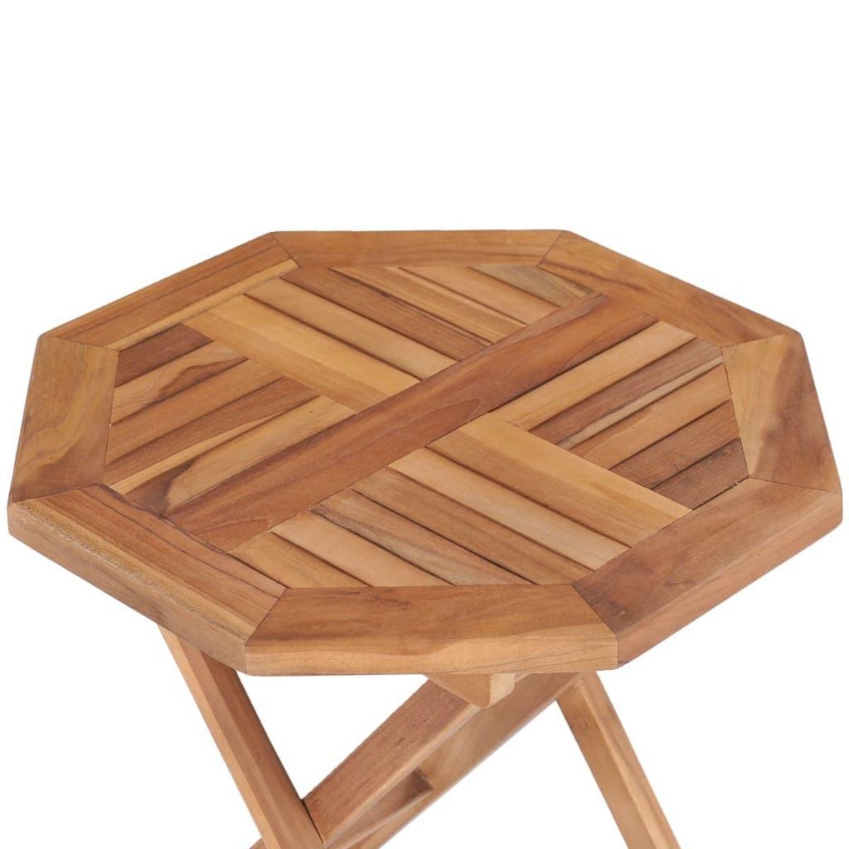 VIDAXL Table pliable de jardin 45x45x45 cm Bois de teck solide