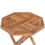 Voir la diapositive 5 : VIDAXL Table pliable de jardin 45x45x45 cm Bois de teck solide
