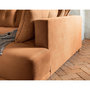 Voir la diapositive 6 : BEST MOBILIER Lena - canapé d'angle droit 5 places - convertible avec coffre - en velours côtelé