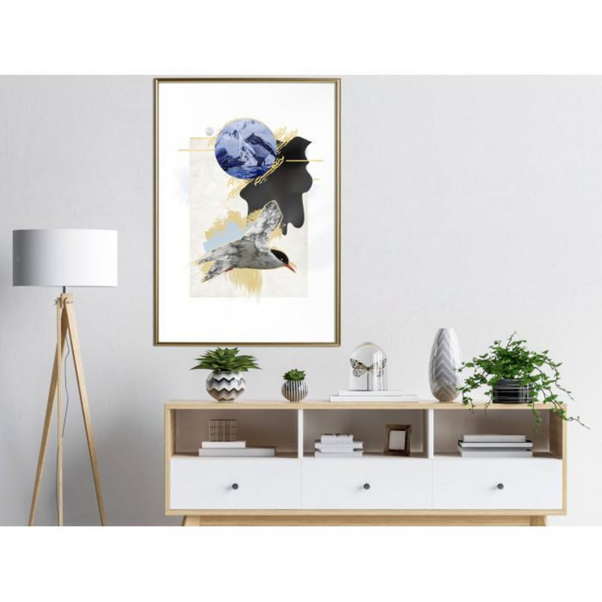 Paris Prix Affiche Murale Encadrée  Abstraction with a Tern