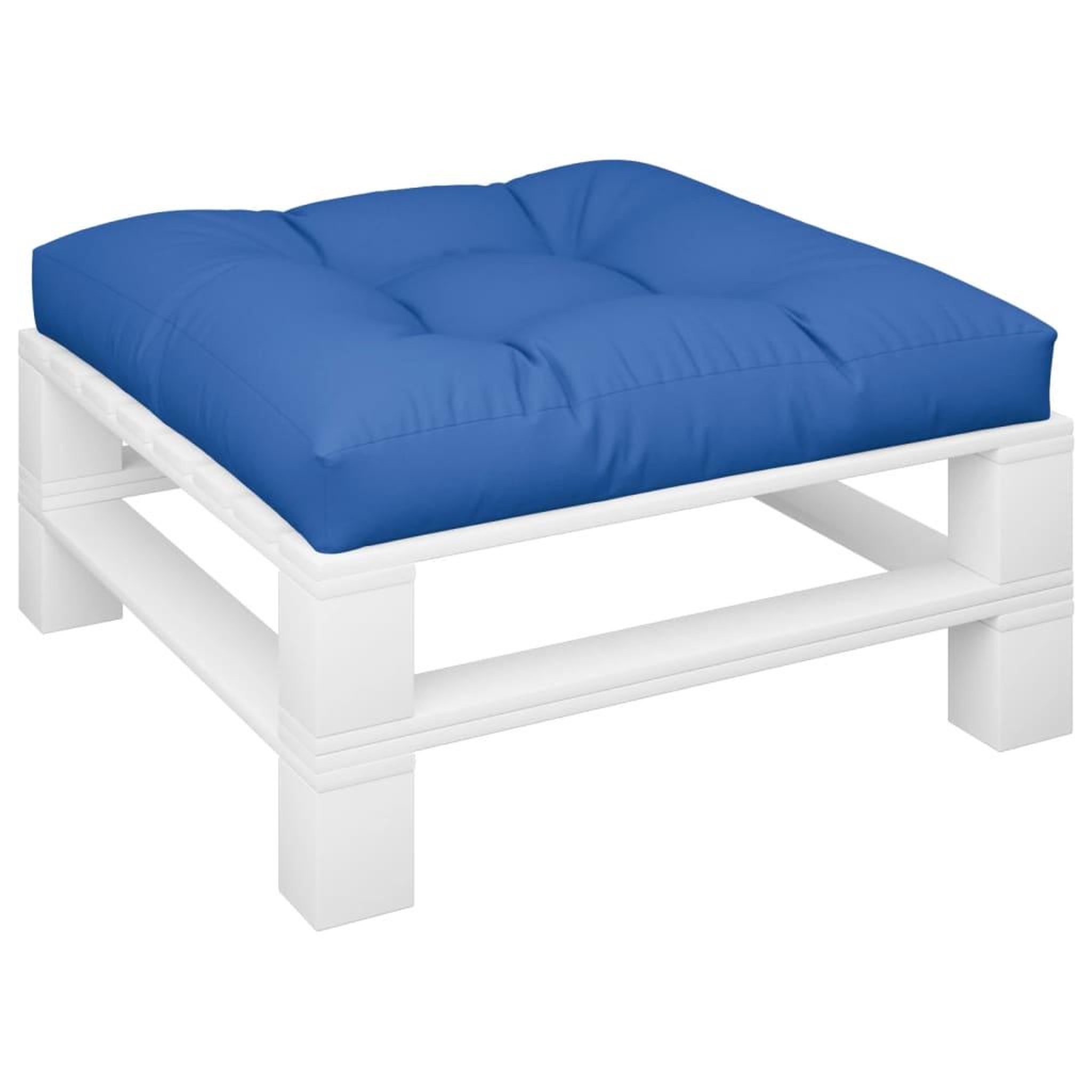 Voir la diapositive 3 : VIDAXL Coussin de palette bleu royal 80x80x12 cm tissu