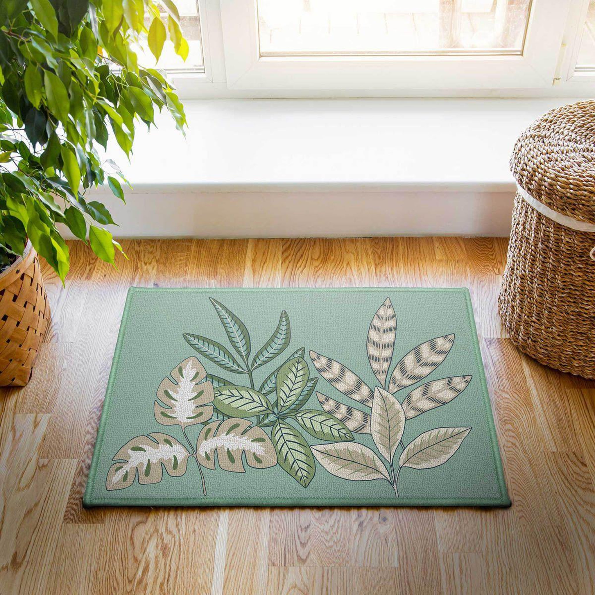 Voir la diapositive 3 : Douceur d'Intérieur Tapis multi-usage imprimé  beautaline  40x60cm vert